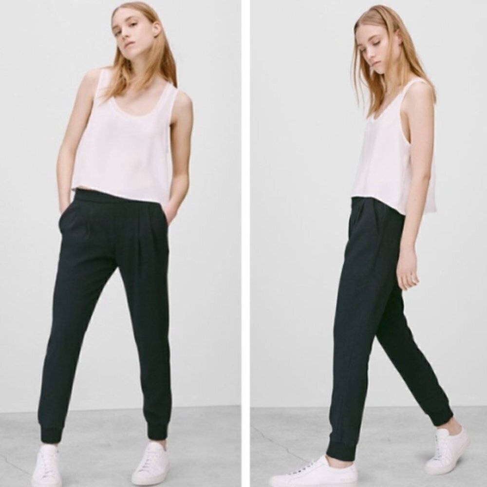 Babaton Harvey Pleated Jogger Pants Size Large